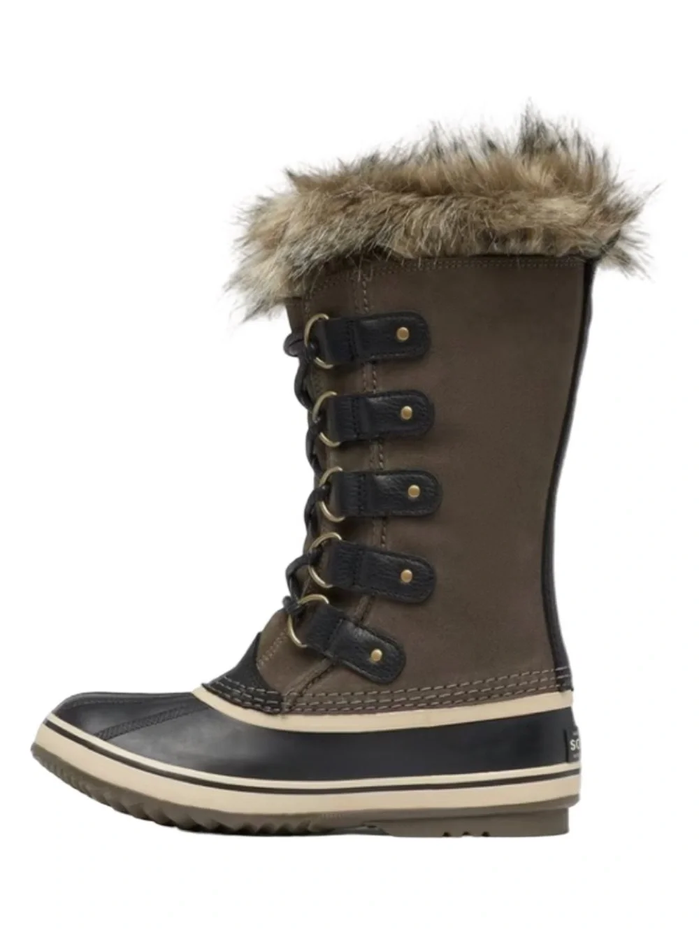 NEW Sorel Joan of Arctic Waterproof Faux Fur Boots Women’s 9.5 Major Black